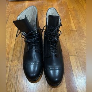 ARIAT BLACK COBALT LACER LEATHER BOOTS STYLE 52701 SIZE 6B